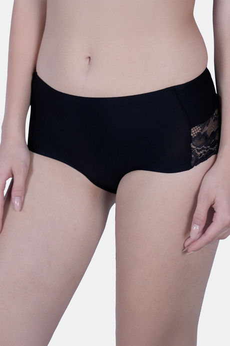 Soie Seamless Mid Waist Full Coverage Lace Brief (Pack Of 2) - Multicolor — image 3